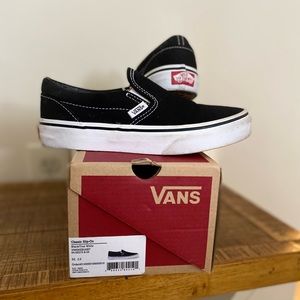 Black Vans size 2 medium